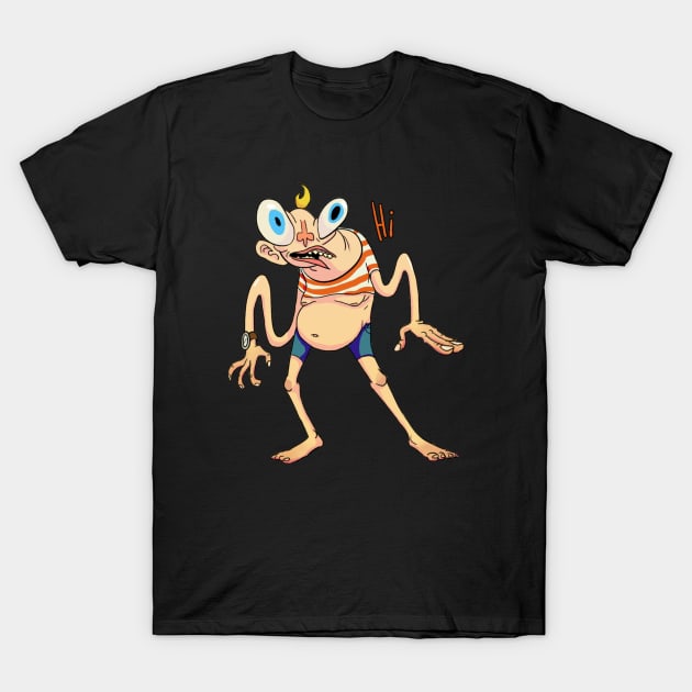 HI T-Shirt by ToxicTaco